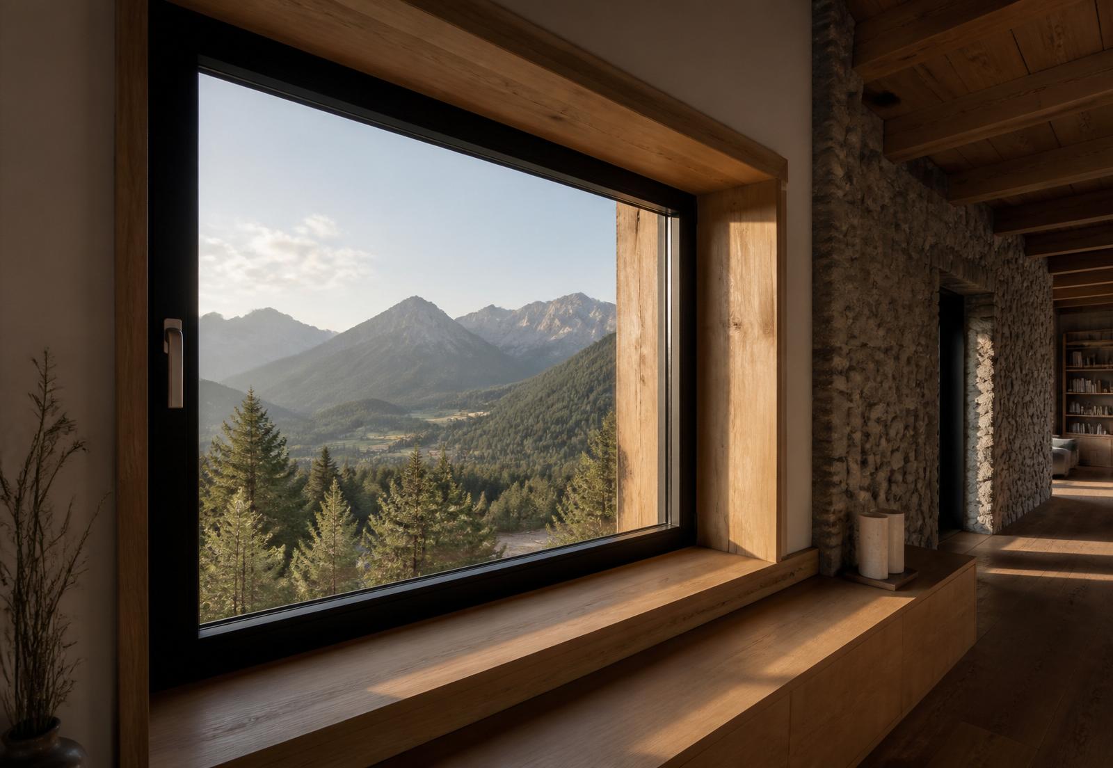 Alluminio e legno-alluminio